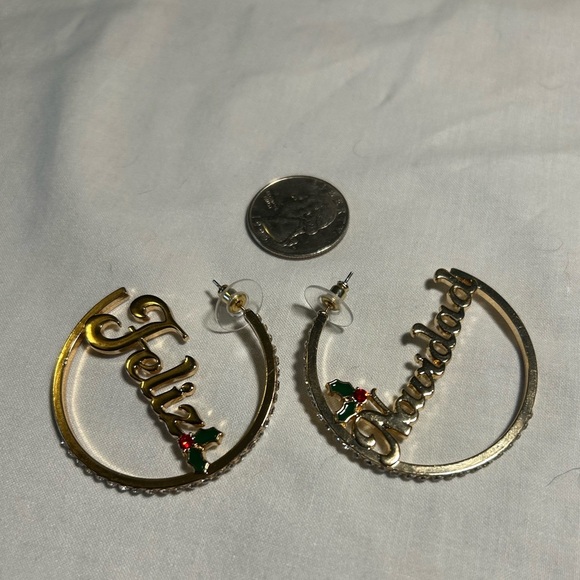 Feliz‎ Navidad earrings - Picture 11 of 12